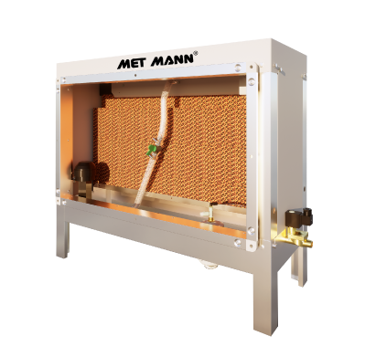 Climatizadores evaporativos con ventilador centrífugo de 5.760 a 60.644 m³/h para enfriar y renovar el aire en locales industriales